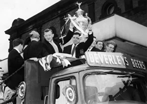 Wakefield Trinity Rugby League team seen here parading the Rugby League Cup through