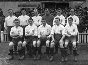 English Prints: Wales 0-0 England, Home International Championship match at Ninian Park, Sloper Road