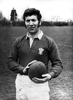 Wales international rugby union player John Dawes pictured at Lampton Comprehensive
