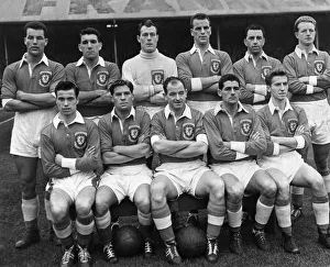 Wales Starting XI v England, Home International Championship match at Ninian Park