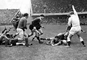 Wales v Ireland - 1971 - Rugby Gareth Edwards scores the first of his two tries