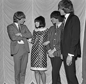 Stripes Collection: The Walker Brothers meet Denise Eastwood. (Left to Right John Walker, Denise Eastwood