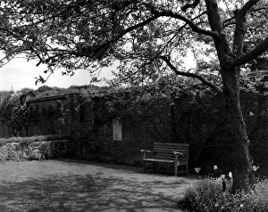 The wall built by Sir Winston Churchill which surrounded the kitchen garden of Chartwell