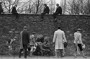 The Wall Game played at Eton College. Near Windsor in Berkshire. 26th November 1966