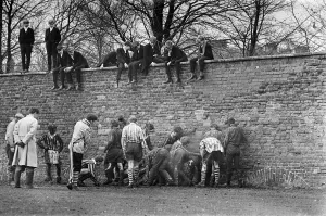 The Wall Game played at Eton College. Near Windsor in Berkshire. 26th November 1966