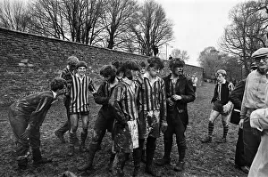 The Wall Game played at Eton College. Near Windsor in Berkshire. 26th November 1966