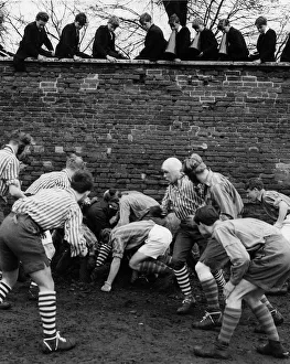 Private Prints: The Wall Game played at Eton College on St Andrews Day November 1960