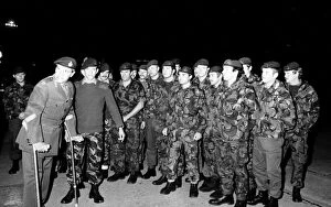 Images Dated 1st August 1982: War Falklands Marines on their return home after they fought in the Falkland Islands