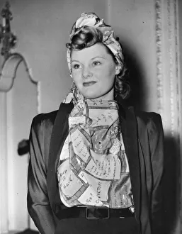 Female Prints: War - Fashion. February 1941 Picture taken 5th February 1941