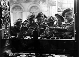 00204 Prints: War: Invasion of France June 1944 Looking for a few souvenirs (Bayeaux