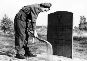 00203 Prints: War Memorial erected were the German High Command surrendered to Field Marshall