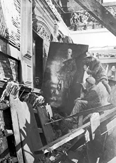 War time pictures of destruction visited on the city of Bristol by German bombers