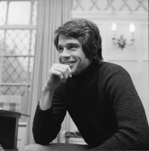 Warren Beatty, American actor, pictured in his London flat in South Audley Street