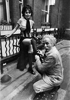 Stockings Prints: Warren Mitchell who plays the part of Count Pandolfo in the film Best in the House seen