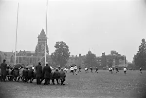 00407 Prints: Warwick v London Wasps, Rugby Union match at Rugby School, Rugby, Warwickshire