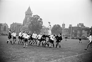 00407 Prints: Warwick v London Wasps, Rugby Union match at Rugby School, Rugby, Warwickshire