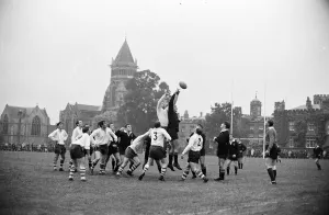 Warwick v London Wasps, Rugby Union match at Rugby School, Rugby, Warwickshire