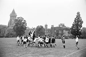 00407 Prints: Warwick v London Wasps, Rugby Union match at Rugby School, Rugby, Warwickshire