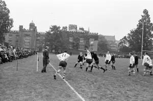 Warwick v London Wasps, Rugby Union match at Rugby School, Rugby, Warwickshire