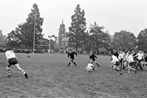 00407 Prints: Warwick v London Wasps, Rugby Union match at Rugby School, Rugby, Warwickshire