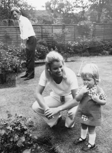 Core59 Prints: Warwickshire County Cricketer Dennis Amiss and wife Jill with daughter Rebecca in