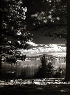 Sunlight Prints: Wasa Lake in the foothills of the Rocky Mountains in Southern Canada