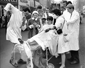 Patient Prints: This wasn t the only open air operation during the Rag Week parade in Newcastle