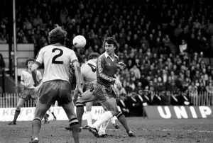 Watford 2 v. Chelsea 3. Division 2 football February 1980 LF01-23-041