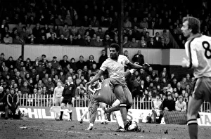 Watford 2 v. Chelsea 3. Division 2 football February 1980 LF01-23-062