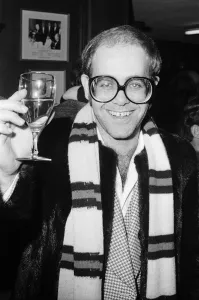 Wine Prints: Watford FC Chairman Elton John pictured at the Hillingdon v Watford match