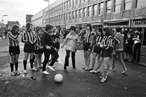 Watford Ladies football team played an exhibition match in Watford High Street in aid of