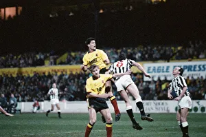 Watford v Newcastle United, FA Cup 3rd round replay, final score 2-2. 10th January 1989