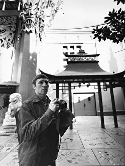 Photography Prints: WBA Lightweight Champion Ken Buchanan seen here outside Hollywoods Graumann