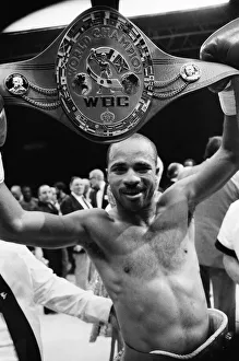 WBC and IBF, welterweight title fight between Lloyd Honeyghan and Johnny Bumphus