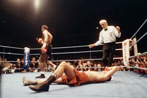 WBC super-middleweight title, Nigel Benn vs Lou Gent. Earls Court Exhibition Centre