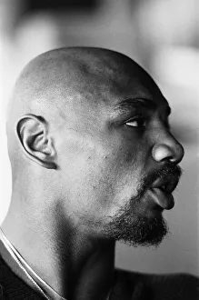 WBC and WBA world champion Marvin Hagler relaxing ahead of his sixth defence against