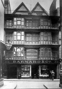 Victorian Prints: WD & HO Wills Tobacco Company tobacco shop and warehouse on Mary Le Port Street