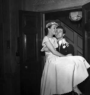 Carrying Prints: Wedding of actor Bryan Forbes and film actress Constance Smith - Katina Noble