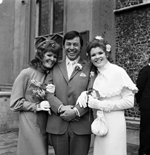 The wedding of actor Bill Treacher and actress Katherine Kessey held at St Leonard