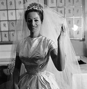 Author Prints: The wedding of Jackie Collins and Wallace Austin at Grosvenor House. 13th December 1960