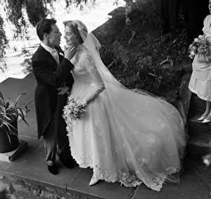 The wedding of Julie Andrews and Tony Walton at St Mary Oatlands Church, Weybridge