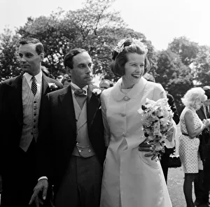 The wedding of Liberal leader Jeremy Thorpe to art expert Caroline Allpass