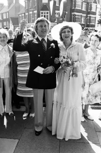 01059 Prints: The wedding of Michael Aspel and Elizabeth Power at Eastbourne Town Hall. 23rd July 1977
