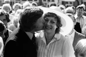 01059 Prints: The wedding of Michael Aspel and Elizabeth Power at Eastbourne Town Hall. 23rd July 1977