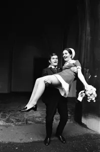 The wedding of Neville Hughes, who plays the Reverend Peter Hope in ATV