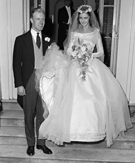 Marriage Prints: The wedding of nineteen year old Miss Jane Sheffield to Mr Jocelyn Stevens at Holy