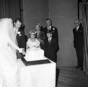 Cake Prints: The wedding of Pamela Mountbatten and David Hicks at Romsey Abbey, Hampshire