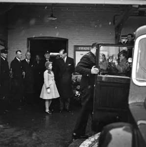 01259 Prints: The wedding of Pamela Mountbatten and David Hicks at Romsey Abbey, Hampshire