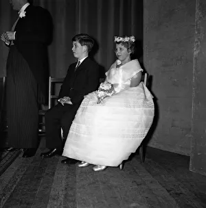 The wedding of Pamela Mountbatten and David Hicks at Romsey Abbey, Hampshire