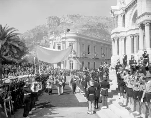 The wedding of Prince Rainier of Monaco and Princess Grace Kelly April 1956